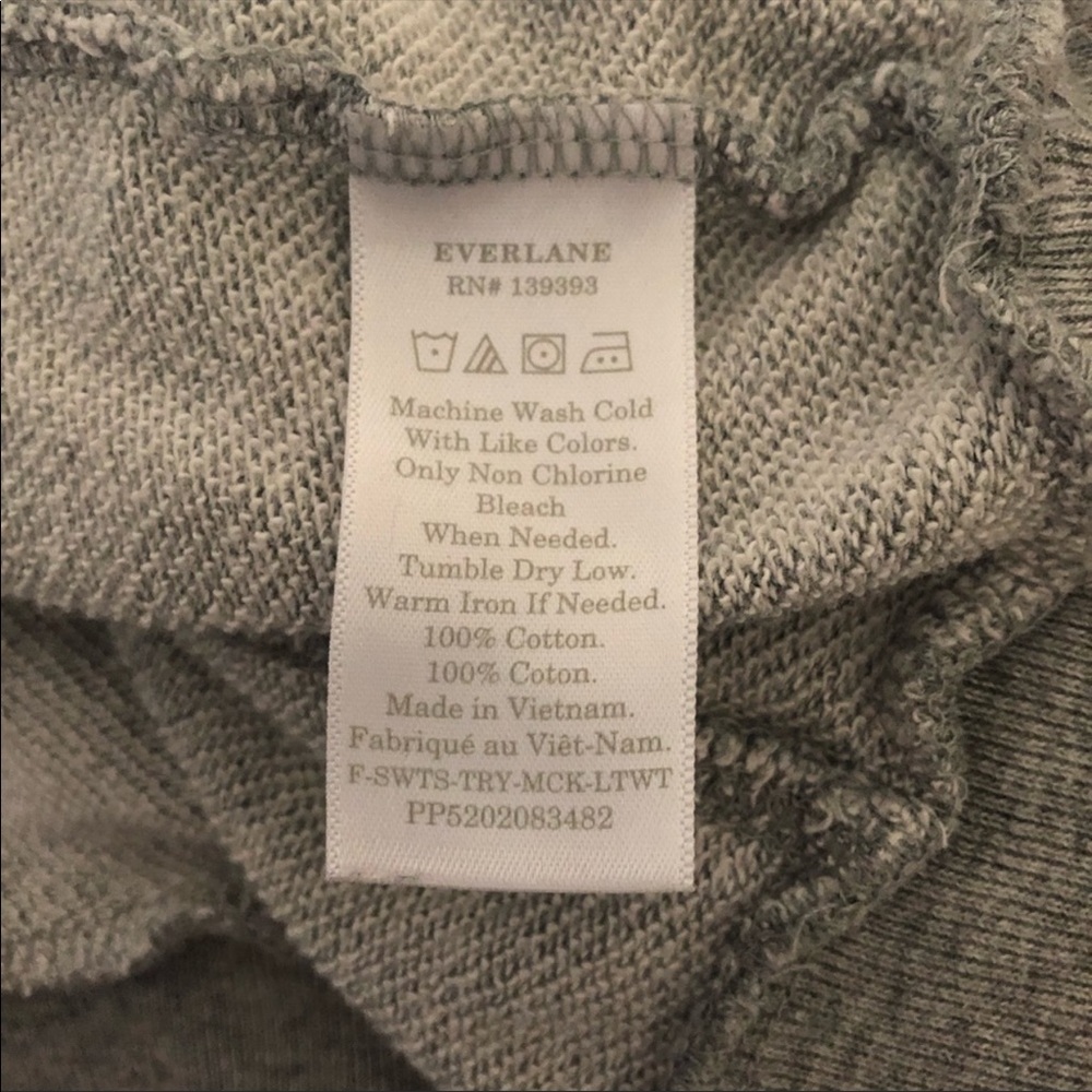⭐️SOLD Everlane gray high crew neck sweatshirt - Picture 7 of 9
